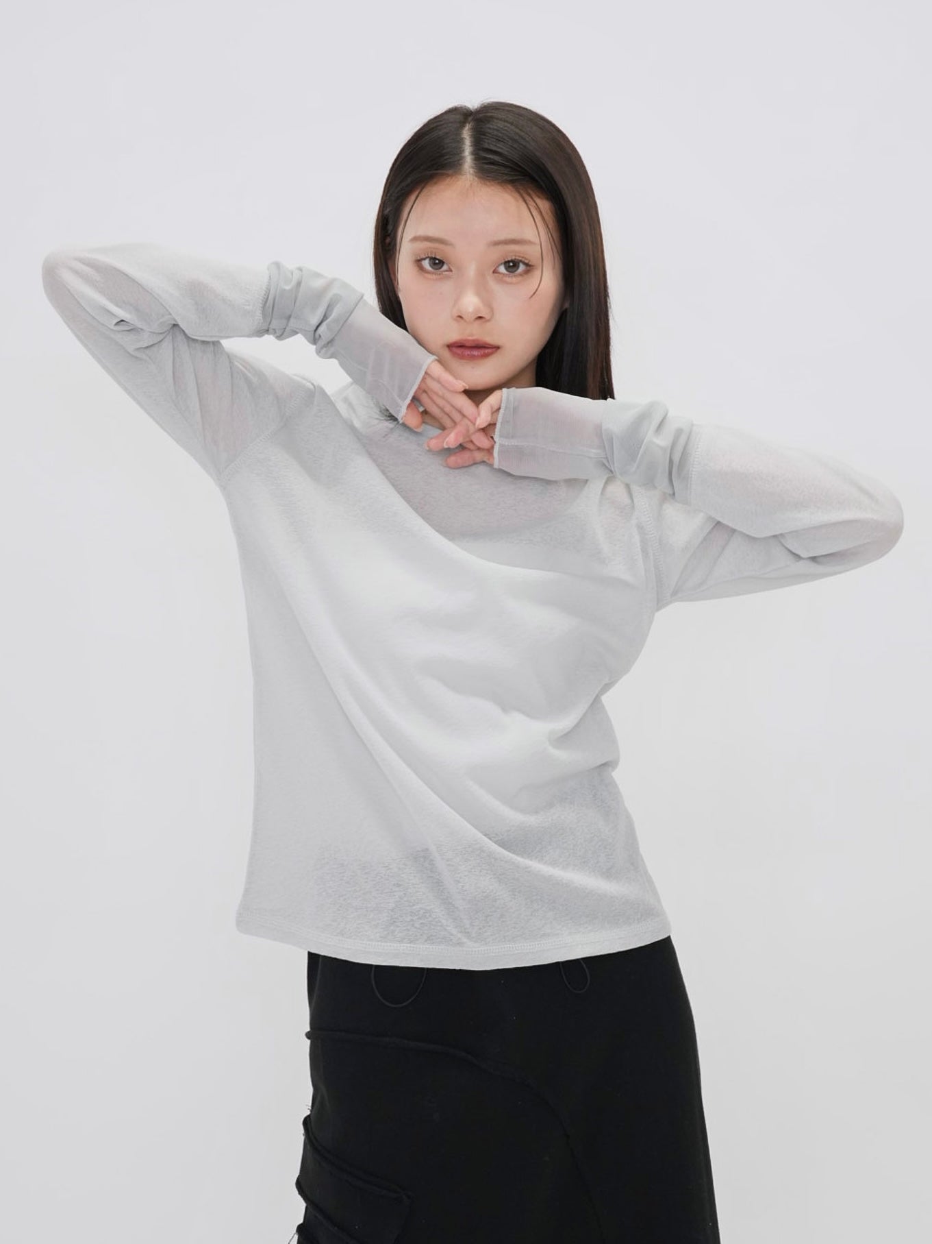 bicolor see through t