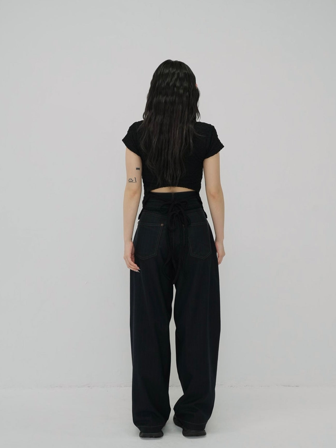 ribbon open back tops