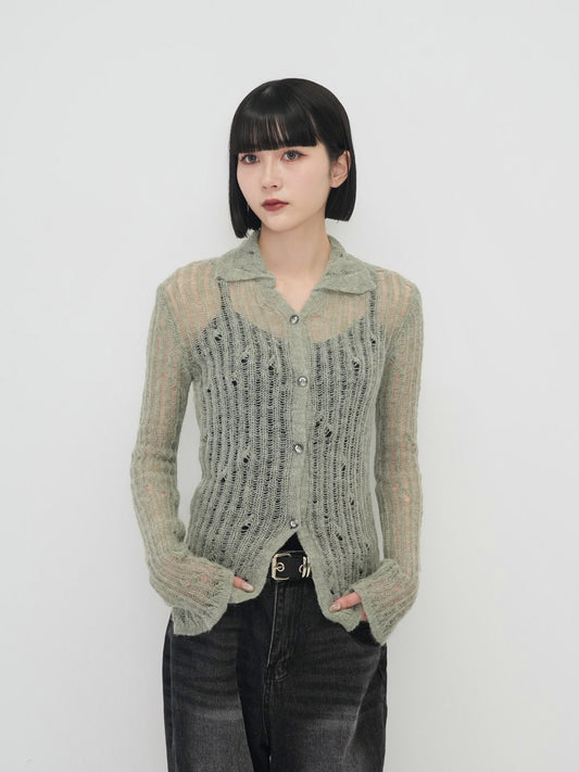 shadow damage cardigan