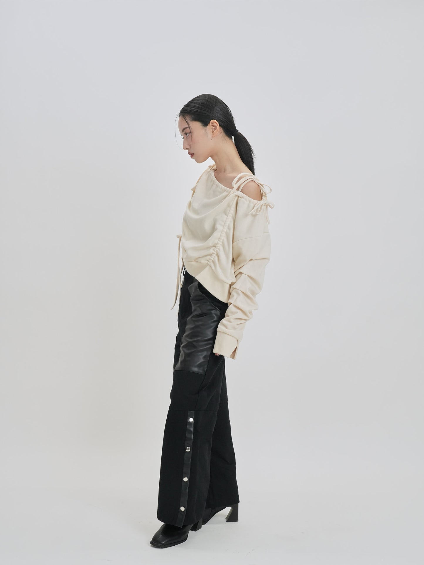 ribbon off shoulder tops