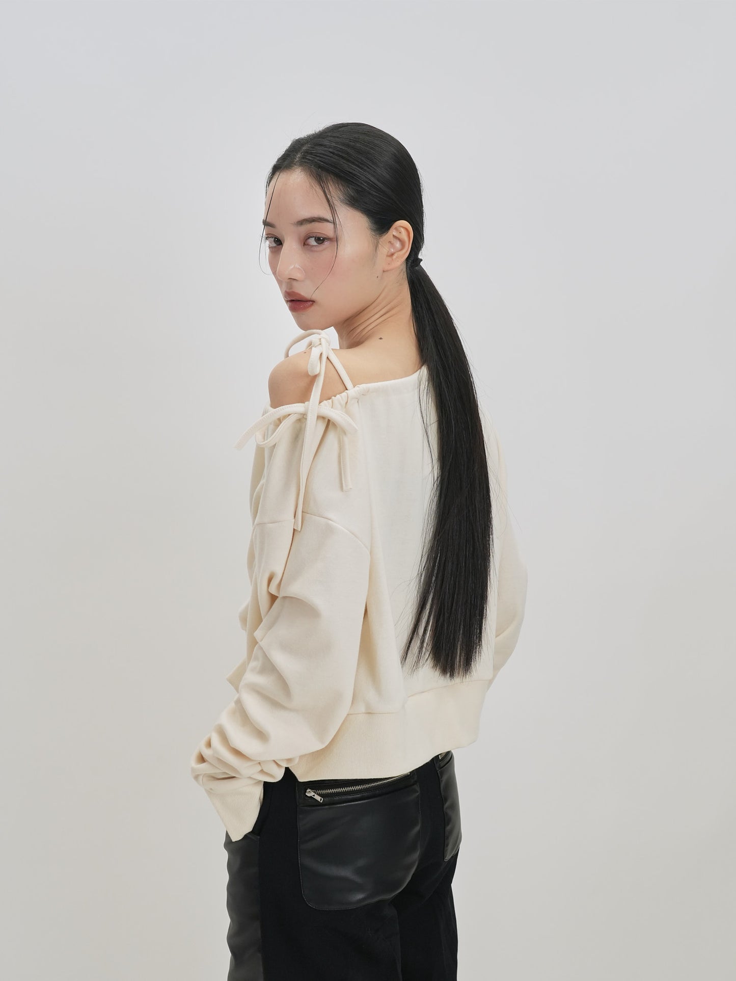 ribbon off shoulder tops