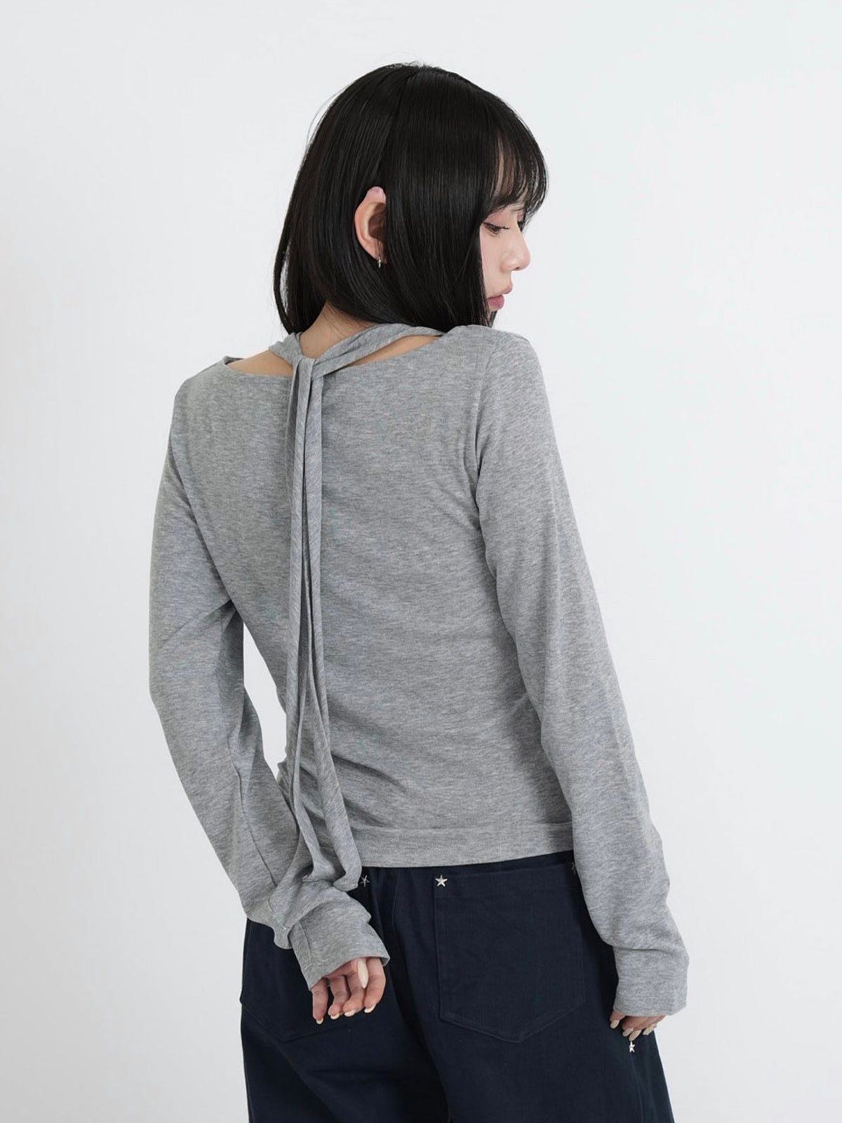 halter drape tops