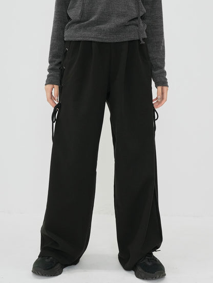 side eyelet pants