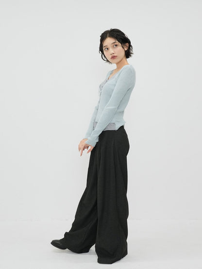 high waist wrap pants