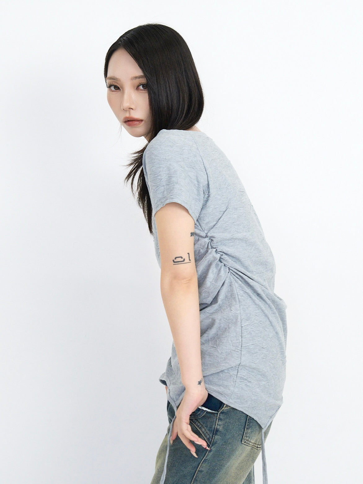 jacquard off shoulder tops