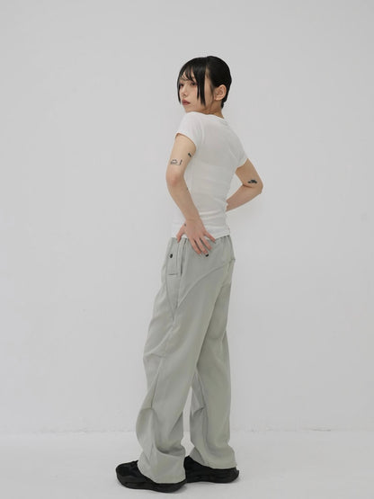 drawstring cargo pants