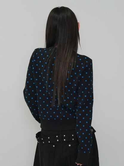 soft dot knit cardigan