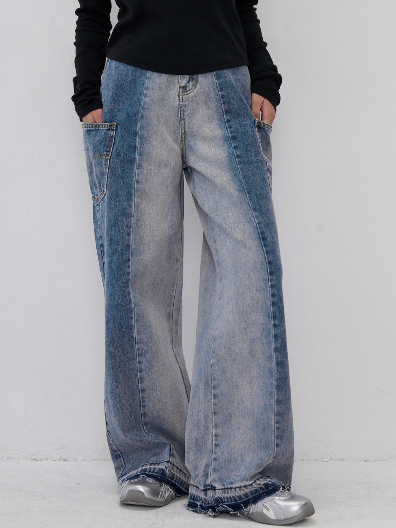 two tone denim