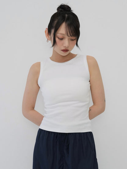 color rib tank top