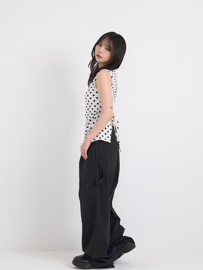 dot back cut out tops