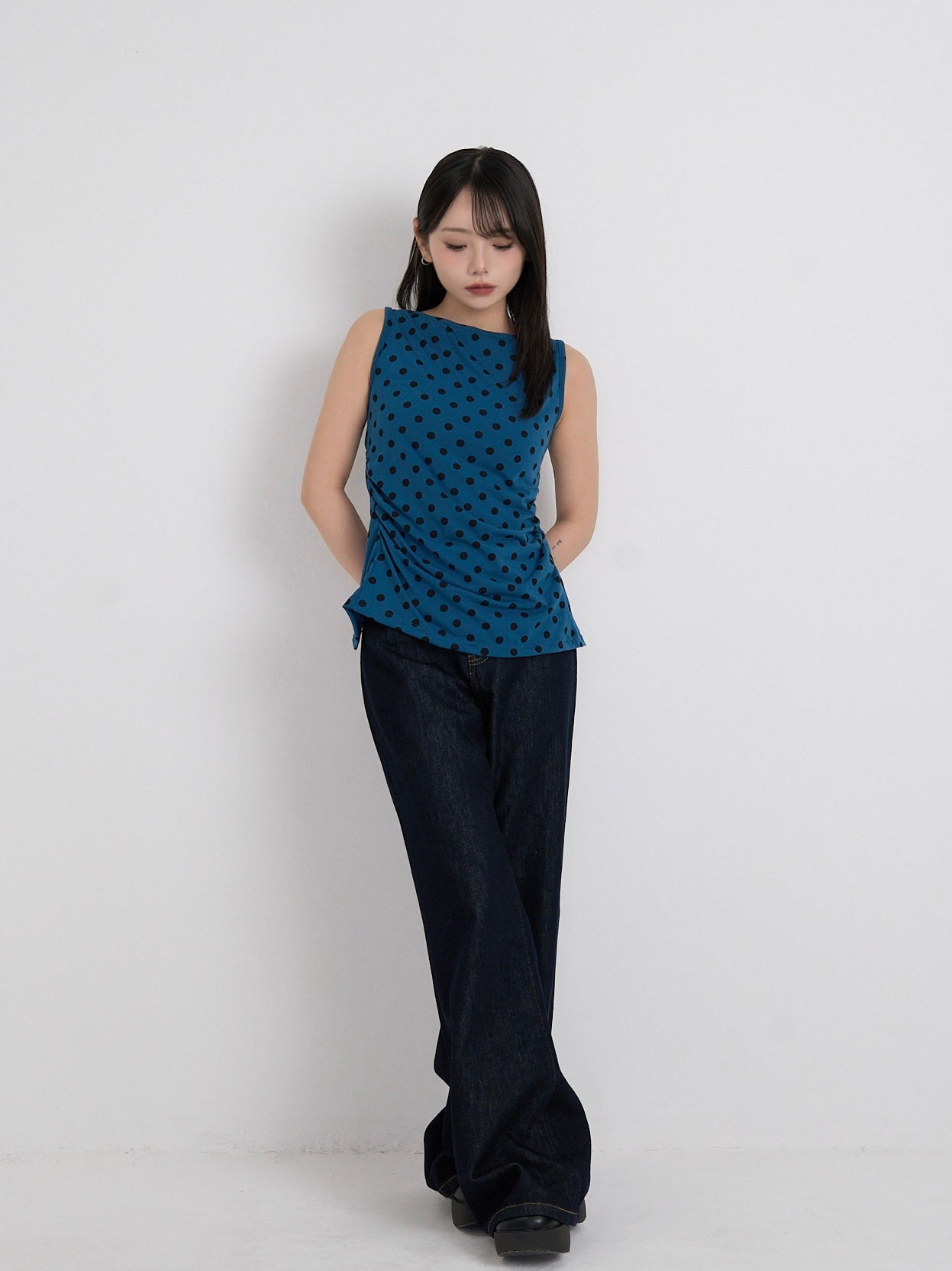 dot back cut out tops