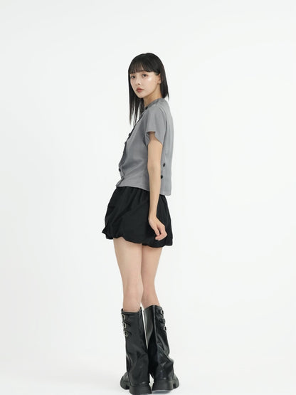 front double button tops