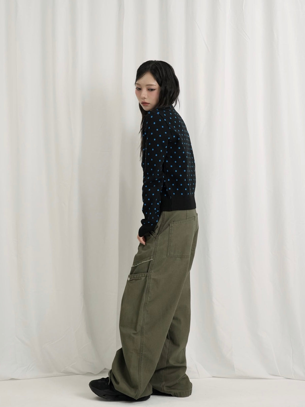 soft dot knit cardigan