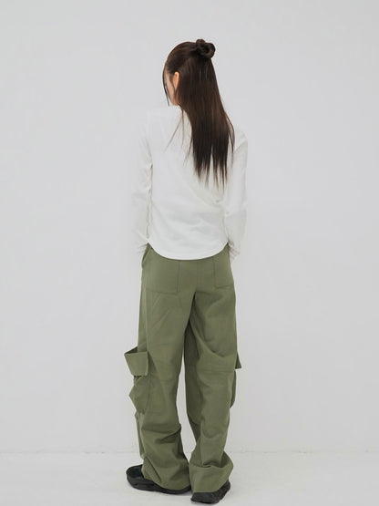 folding waist jogger pants