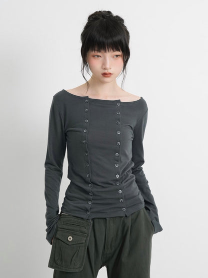 double row button tops