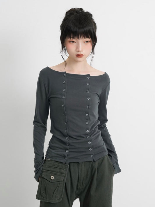 double row button tops