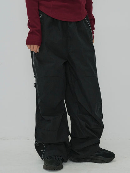 side zip eyelet pants