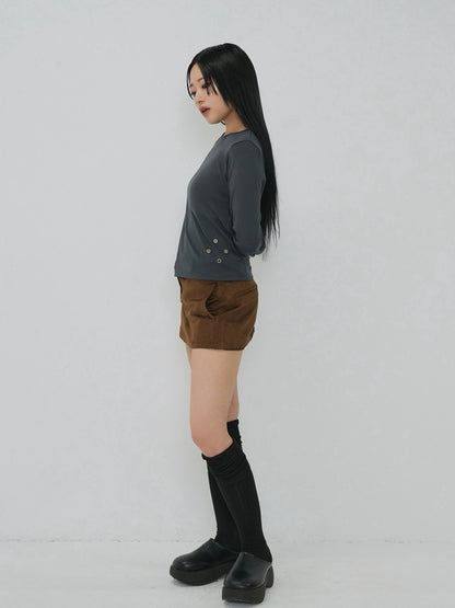 suede mini skirt pants