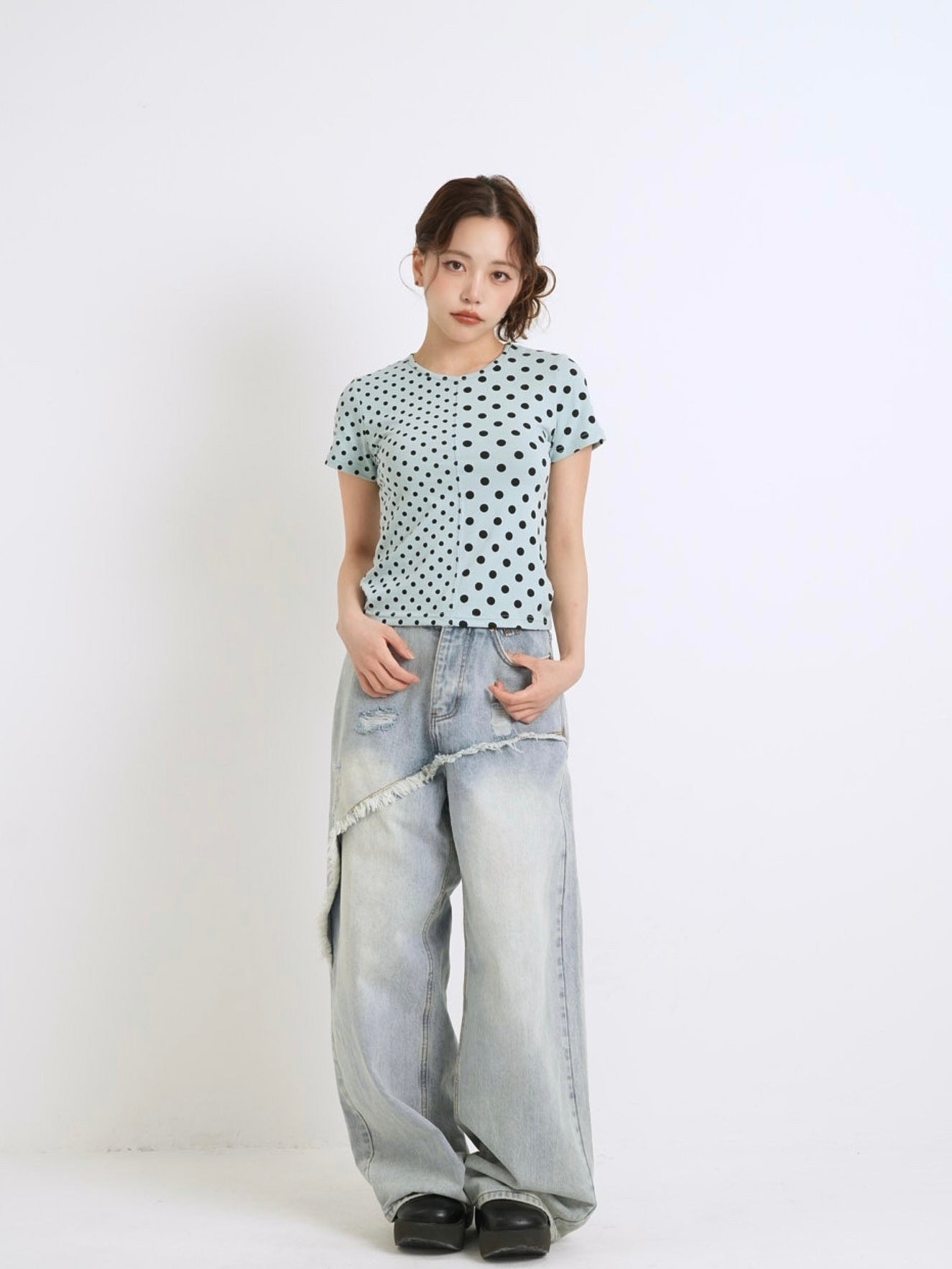 panel half dot tops