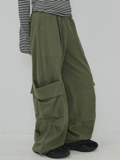 folding waist jogger pants