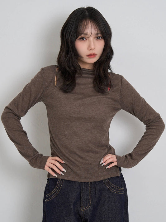 double shoulder hole tops