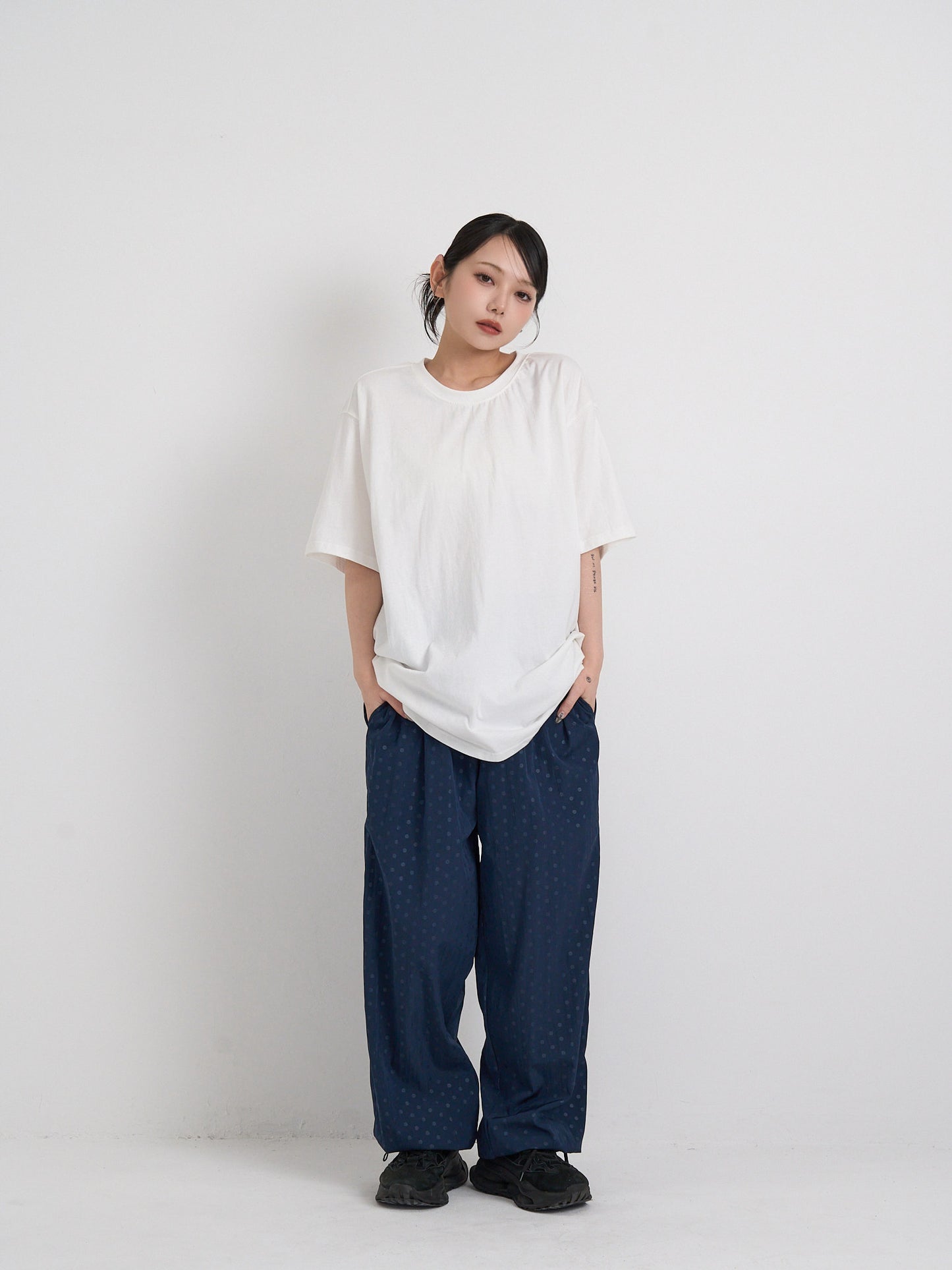 drawstring dot pants