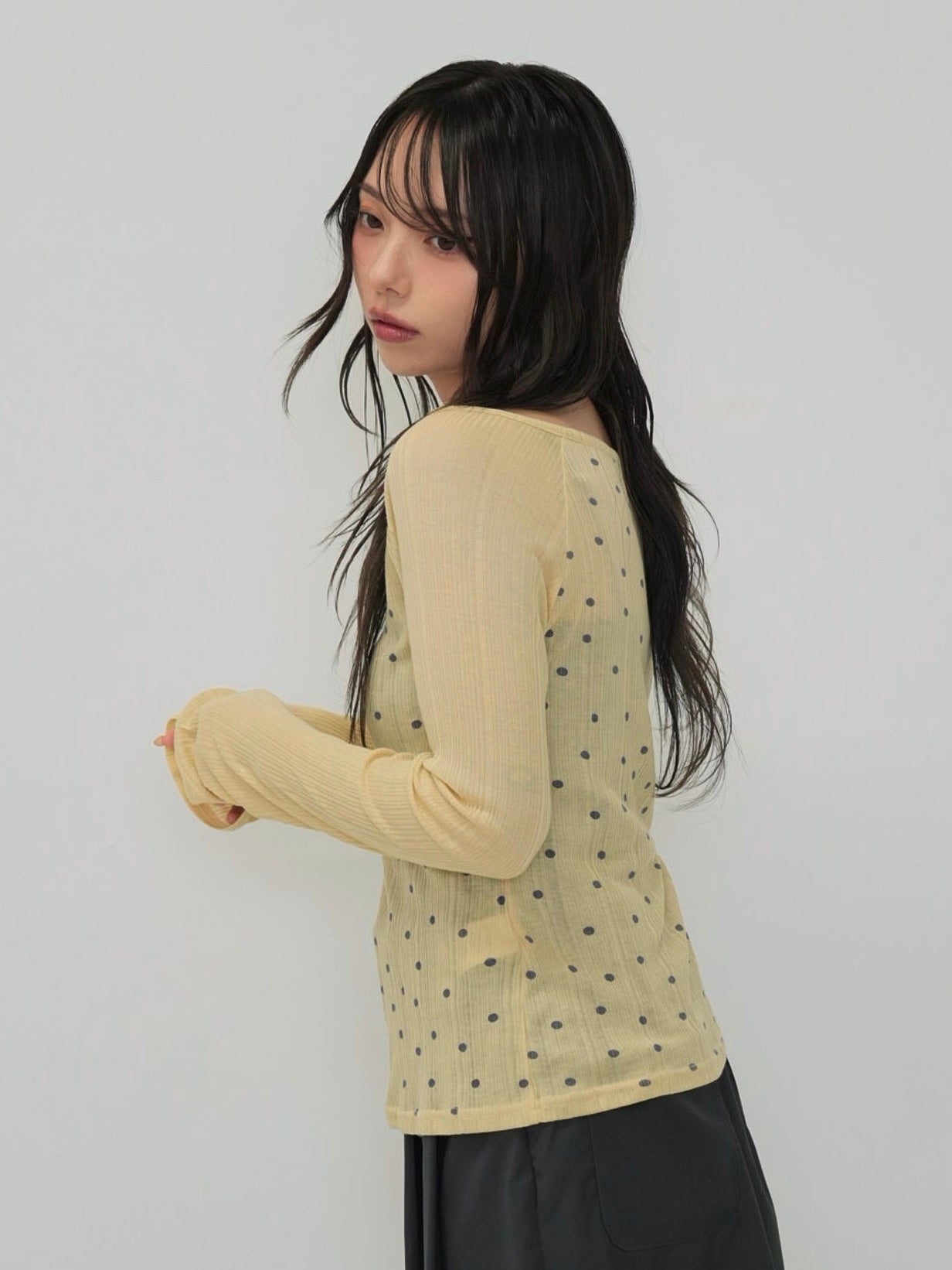 light dot raglan tops