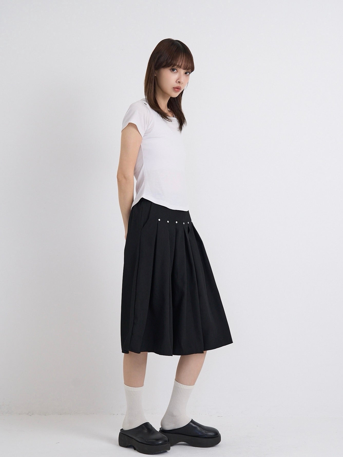 eyelet halter layered tops