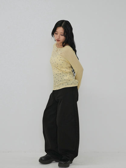 light dot raglan tops