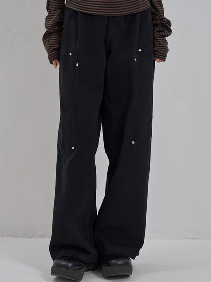 mini studs wide pants