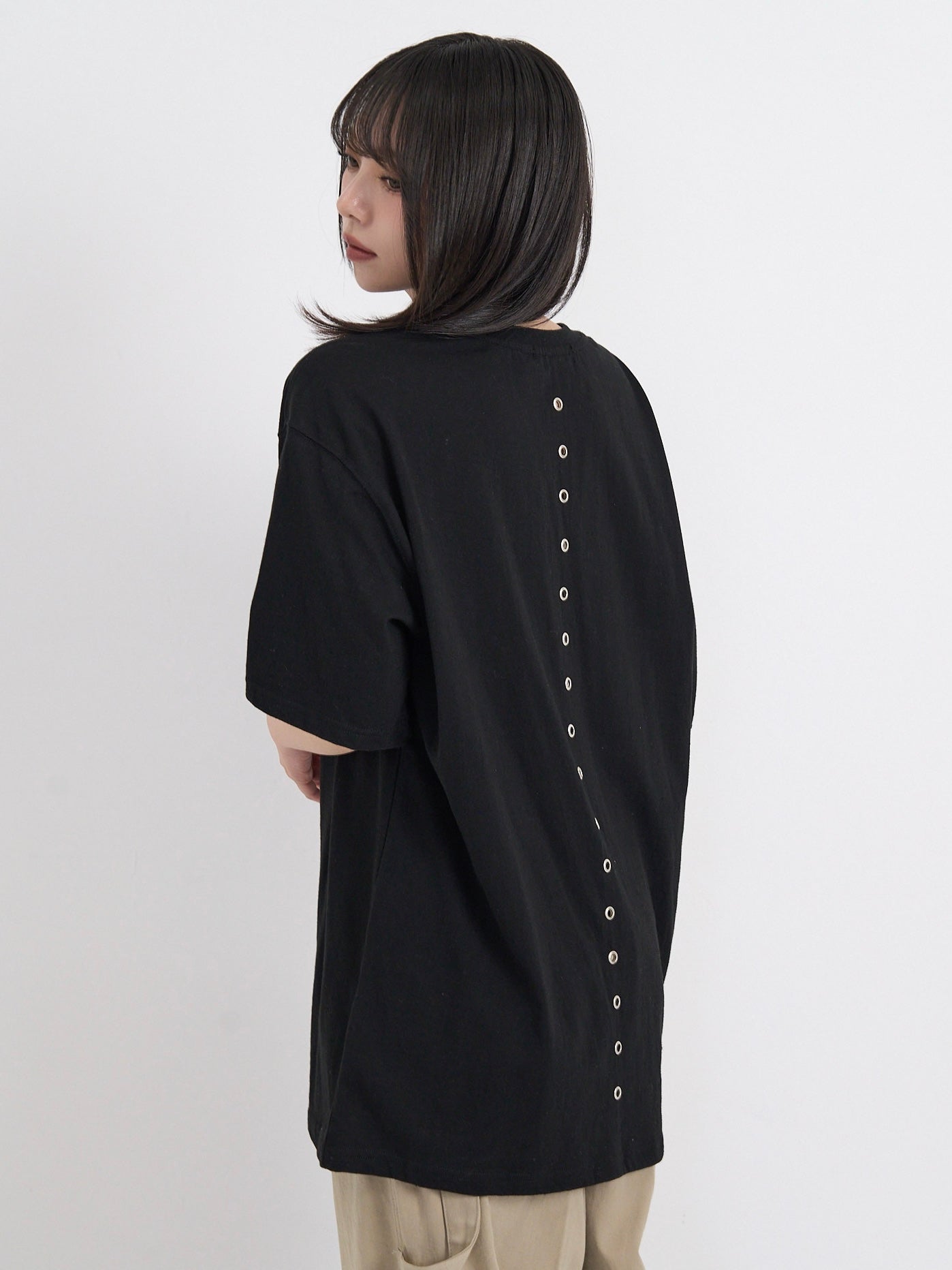 back eyelet line tops