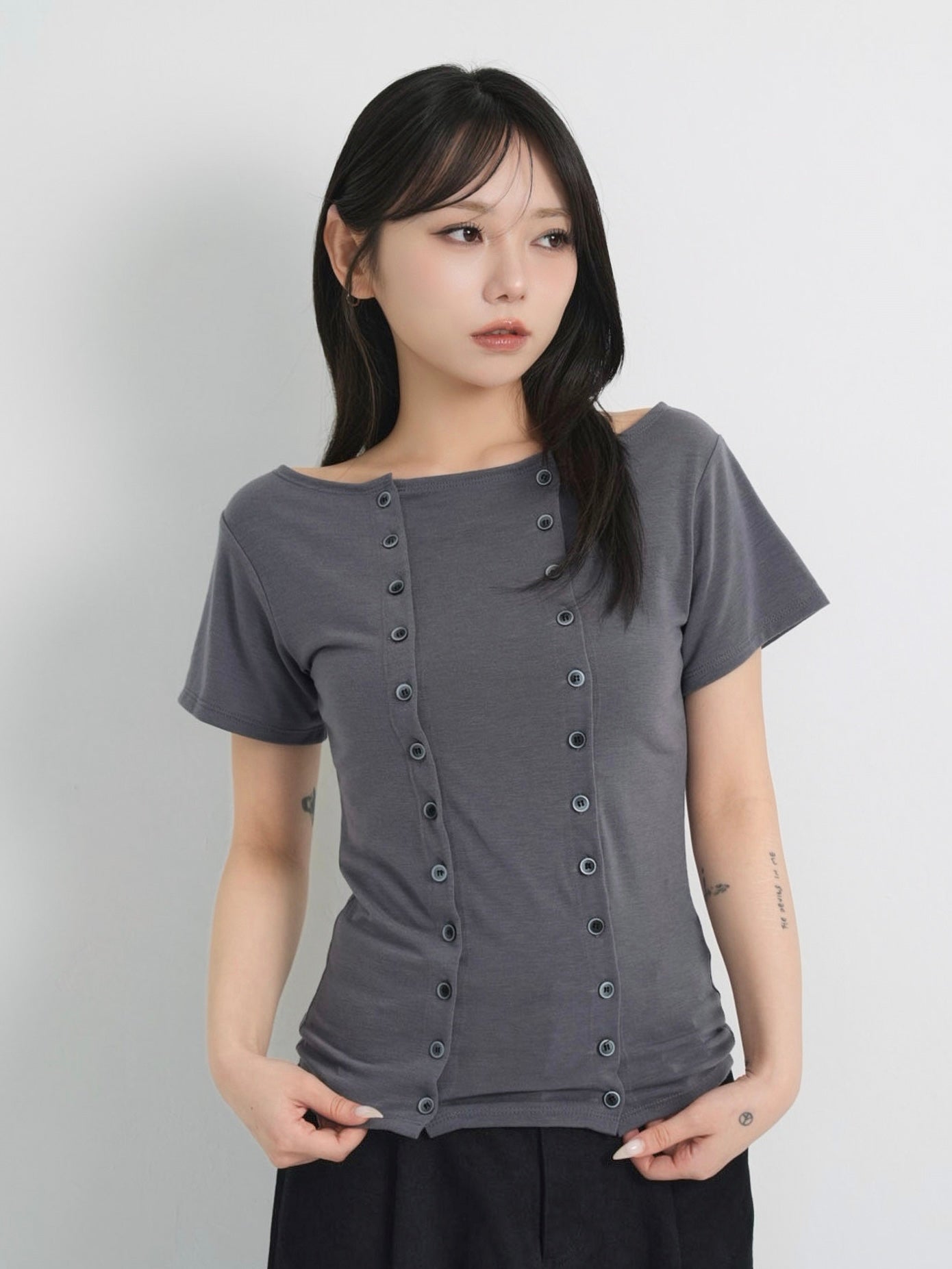 double button tops