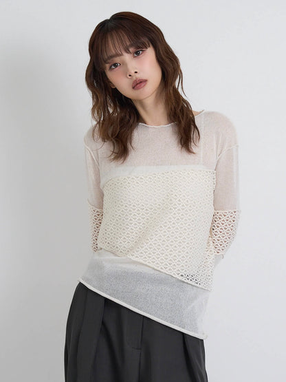airy open summer knit tops