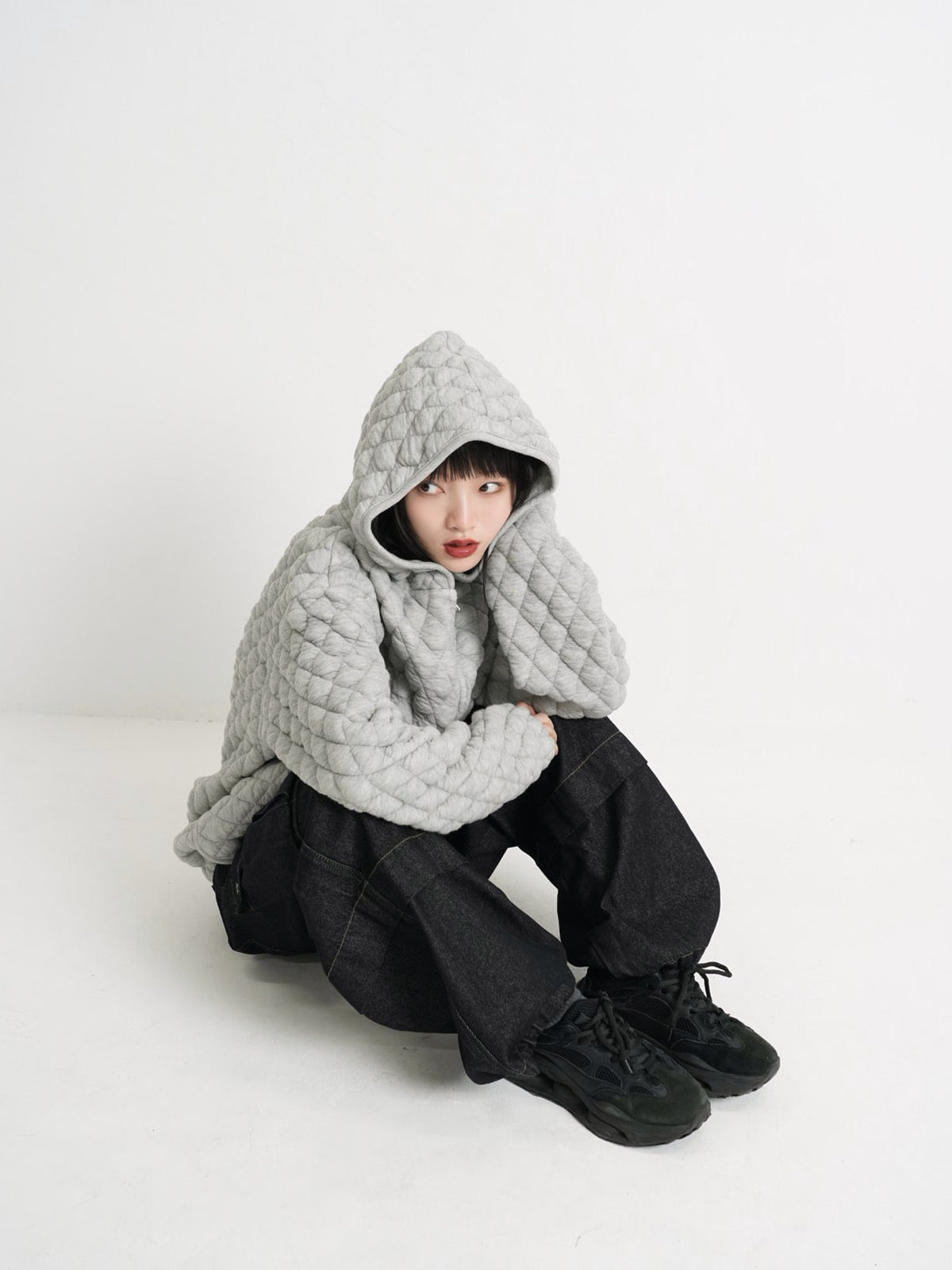 soft quilting hoodie