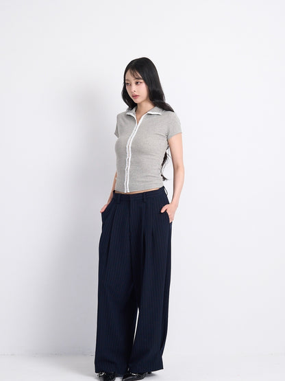 slim hook detail tops