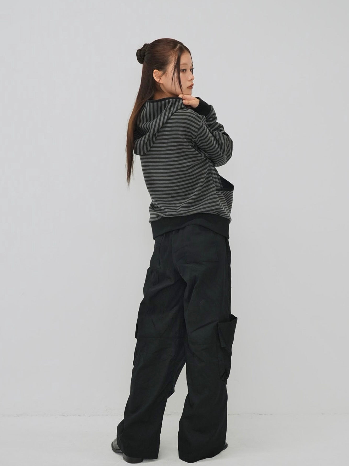 folding waist jogger pants