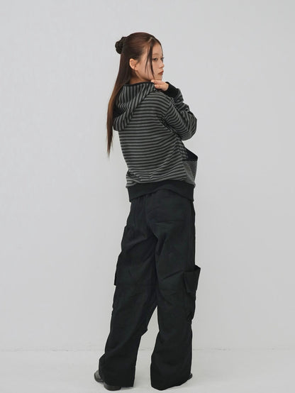 folding waist jogger pants