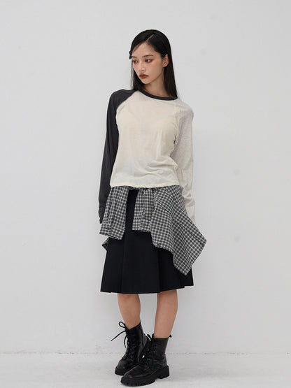 side flare raglan tops