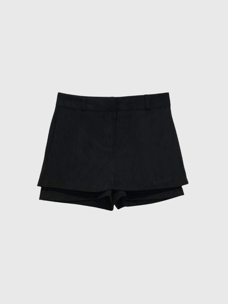 suede mini skirt pants