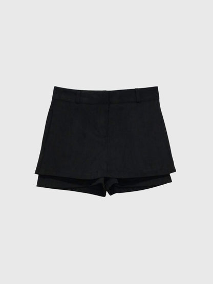 suede mini skirt pants
