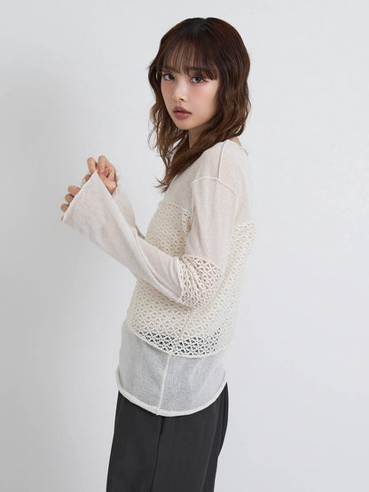 airy open summer knit tops