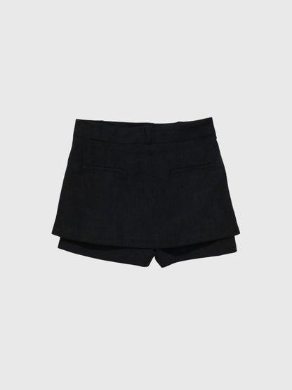 suede mini skirt pants