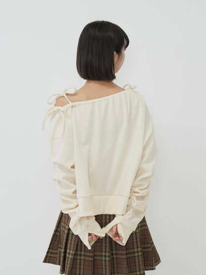 ribbon off shoulder tops