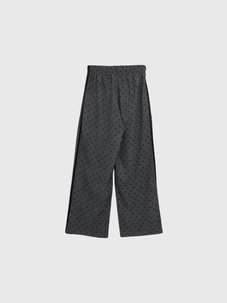 dot wide line pants