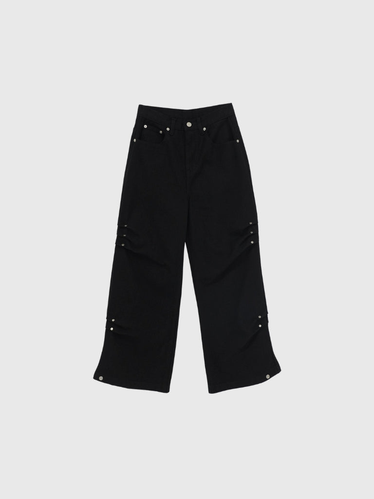 cotton side eyelet pants