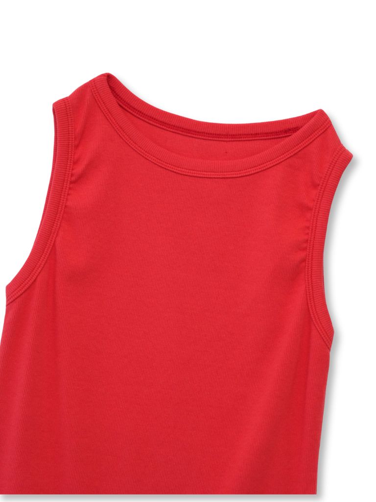 color rib tank top