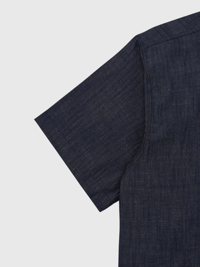 cropped stud denim shirt
