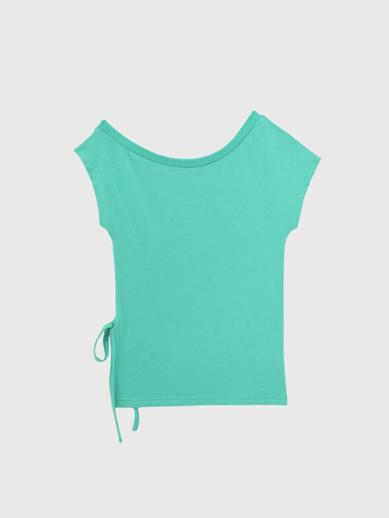 rhinestone motif slit tops