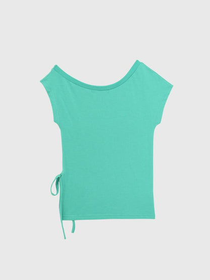 rhinestone motif slit tops