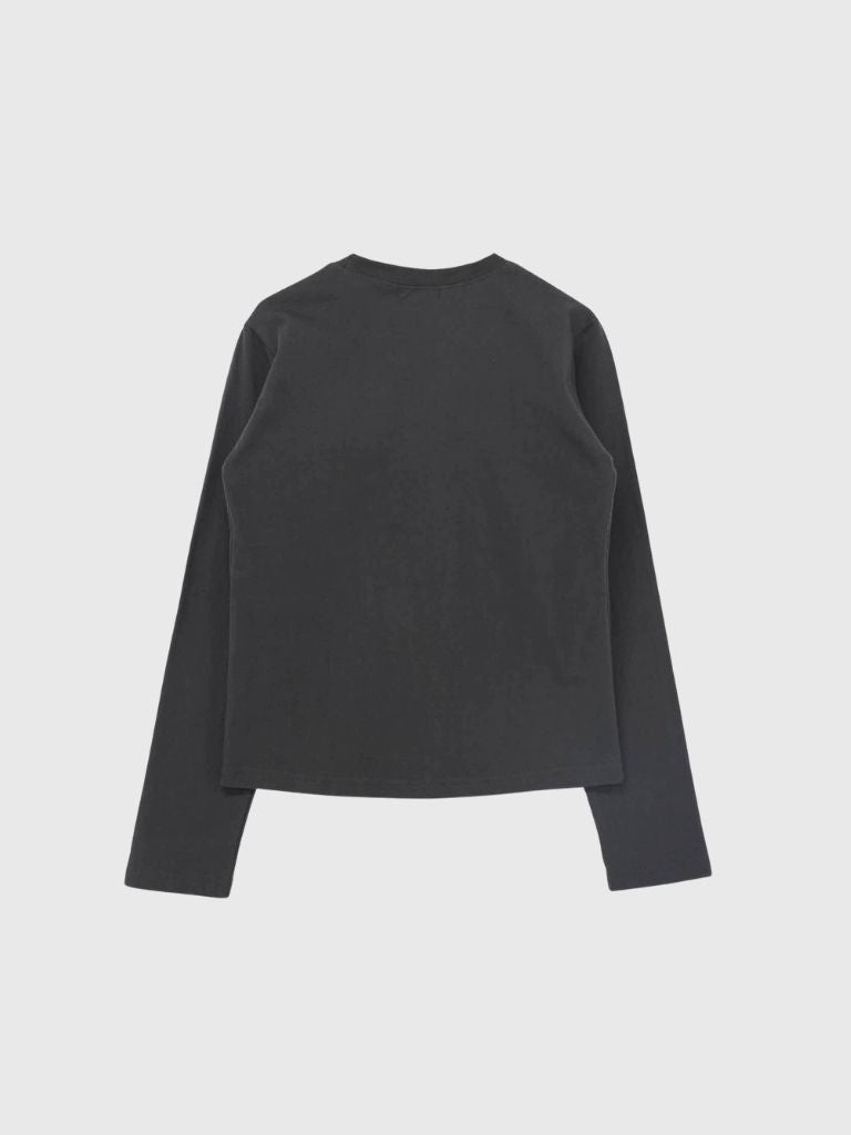 star print basic long tops